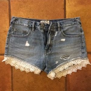 Free people lace shorts